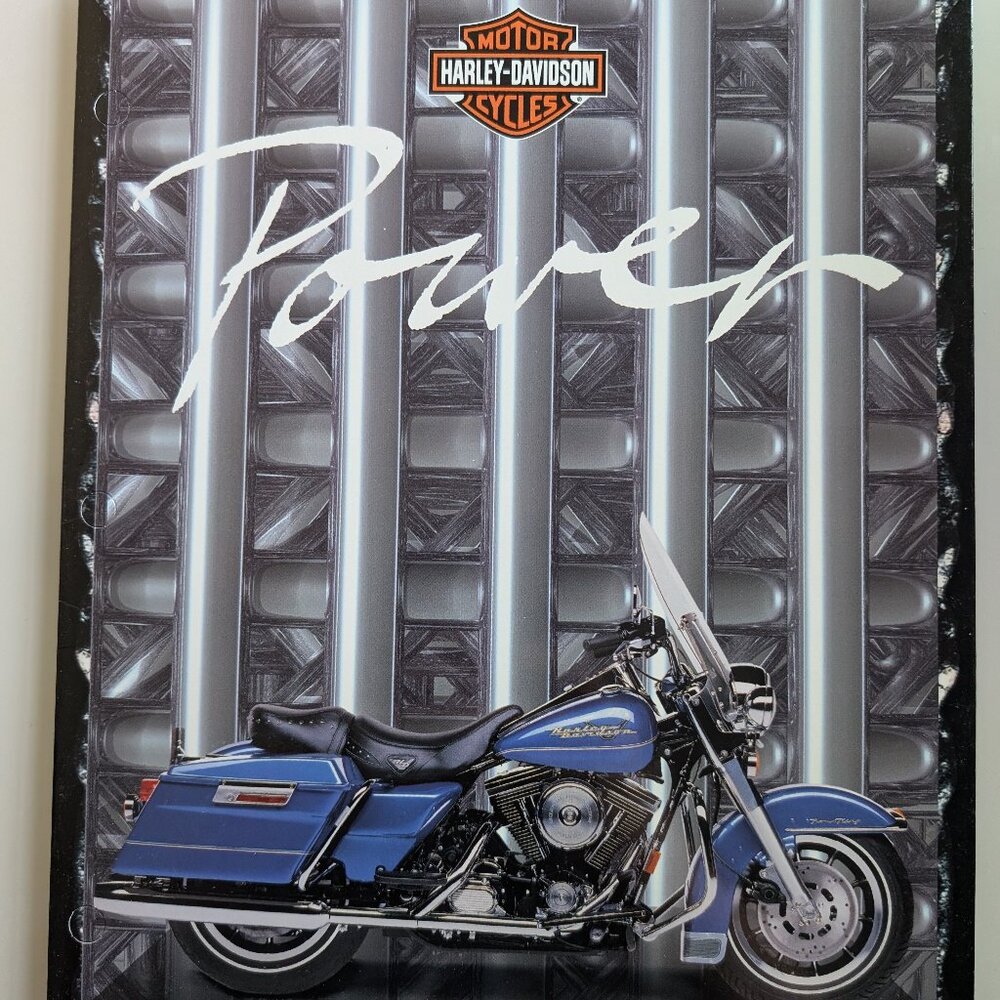 Harley Davidson Motorcycles Mead unpunched folder 1996 33382 Portfolio Power
